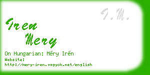 iren mery business card